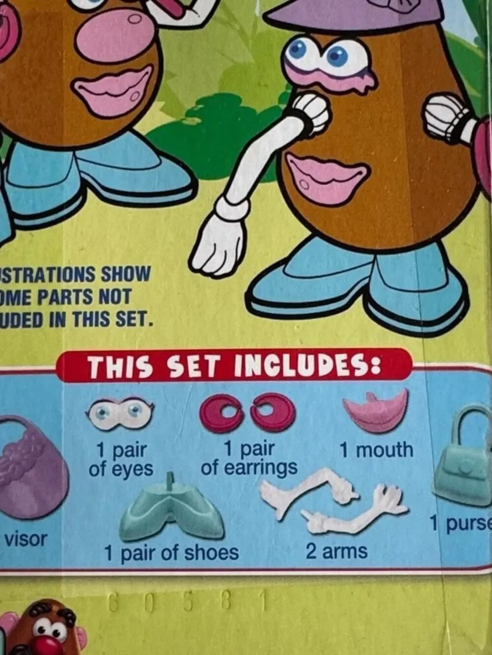 Vintage Mr. Potato Head Part n Pieces Glamour Spud Toy NIB